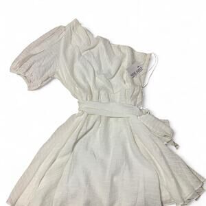 Nine West White One-Shoulder Dress